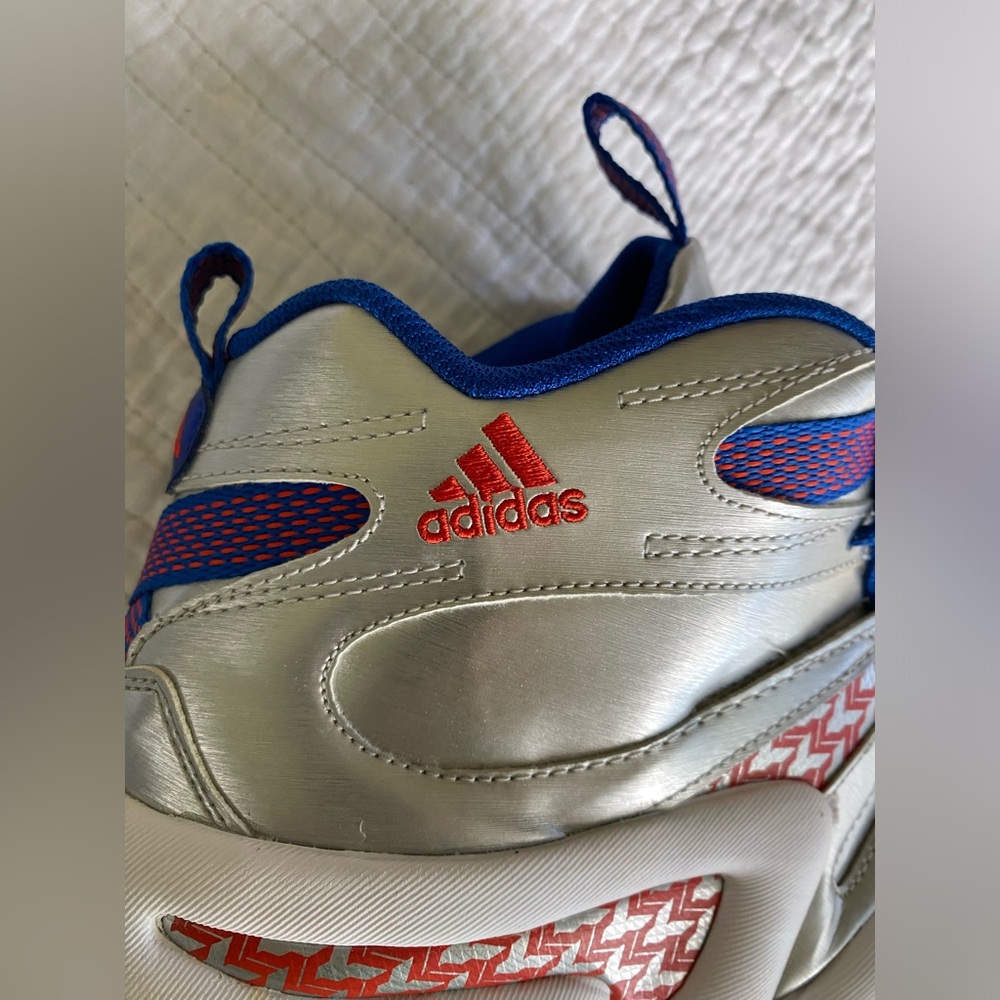 EUC Adidas Crazy 8 KB8 ‘John Wall' Sneakers (G98293) Silver/Blue Size 12 - Picture 10 of 15